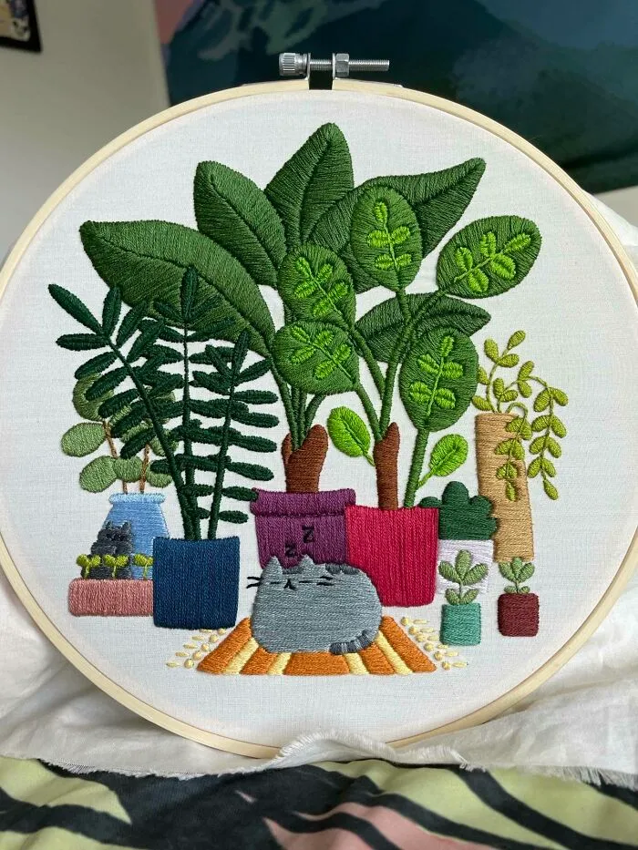 Finalmente terminé este para mí. Mi dibujo favorito de Pusheen.