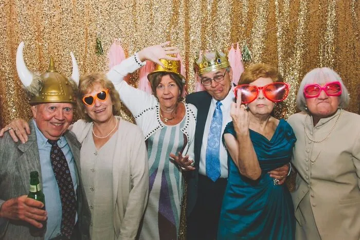 Estos son los abuelos de una boda a la que fui este fin de semana. Sin palabras 