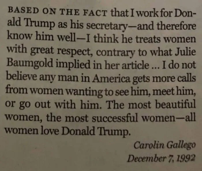 As A Woman Who Totally Is Not Donald Trump Himself