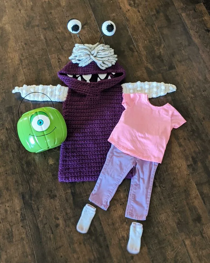 ¡El disfraz de este año para mi niña por fin está completo!