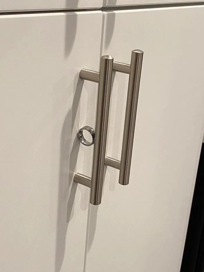 Went To Open The Cabinet And It Slid The Ring Right Off My Finger