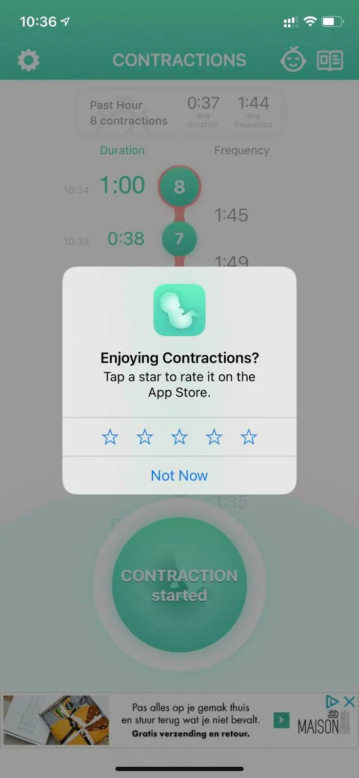 No, I Am Not Enjoying Contractions. Also, I Had A Baby This Morning