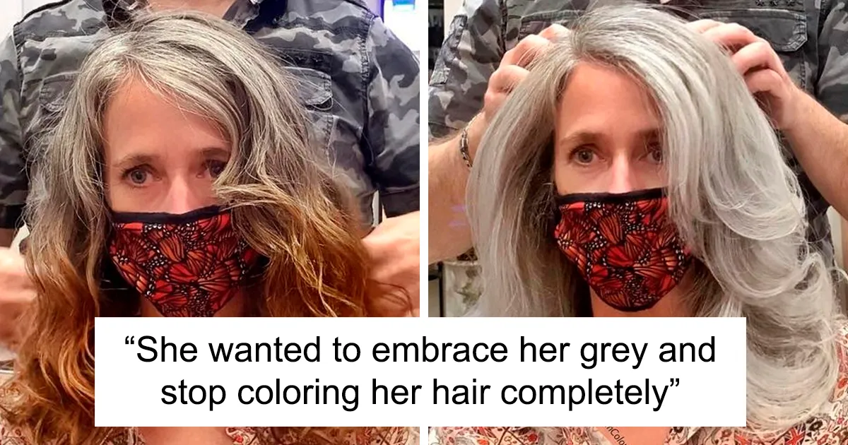 30 People Before And After Embracing Their Natural Grey Hair With The Help Of This Hairstylist (New Pics)