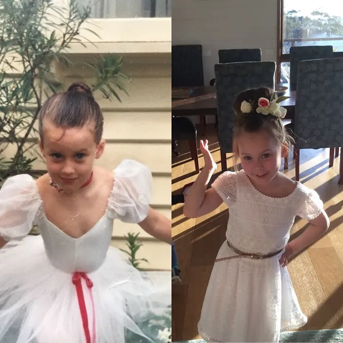 Me On The Left, My Beautiful Daughter On The Right. Both At 5yrs Old