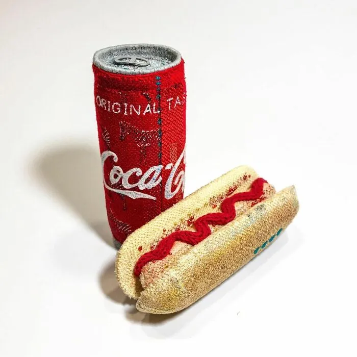 This Artist Crafts Embroidered Felt Sculptures Of Various Products, And Their Looks Might Deceive You (54 Pics)