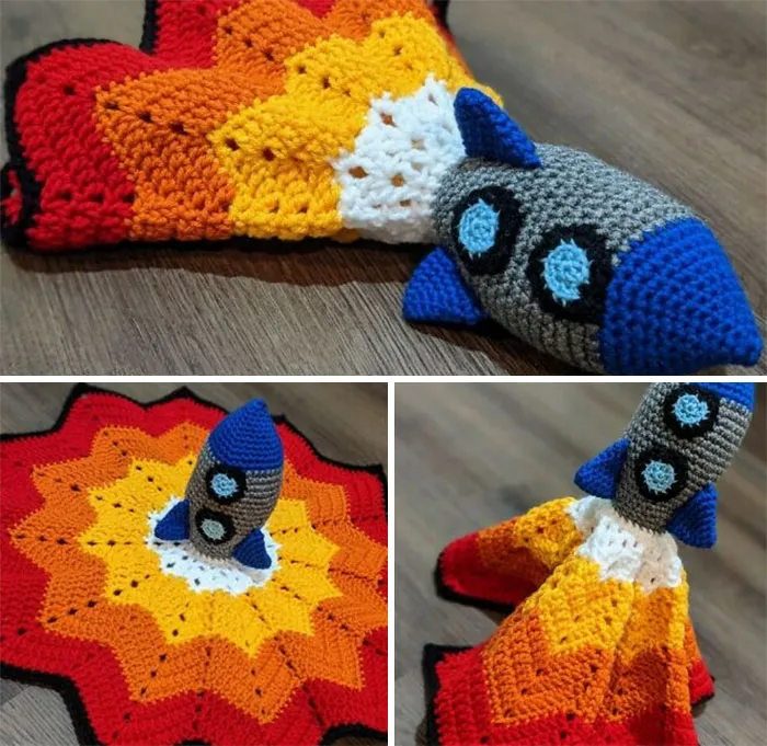¡El adorable cohete que hice!