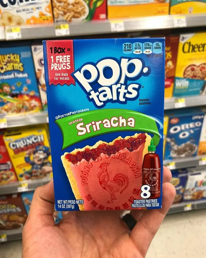 40 Satirical Packages Of Common Grocery Items By Doctor Photograph