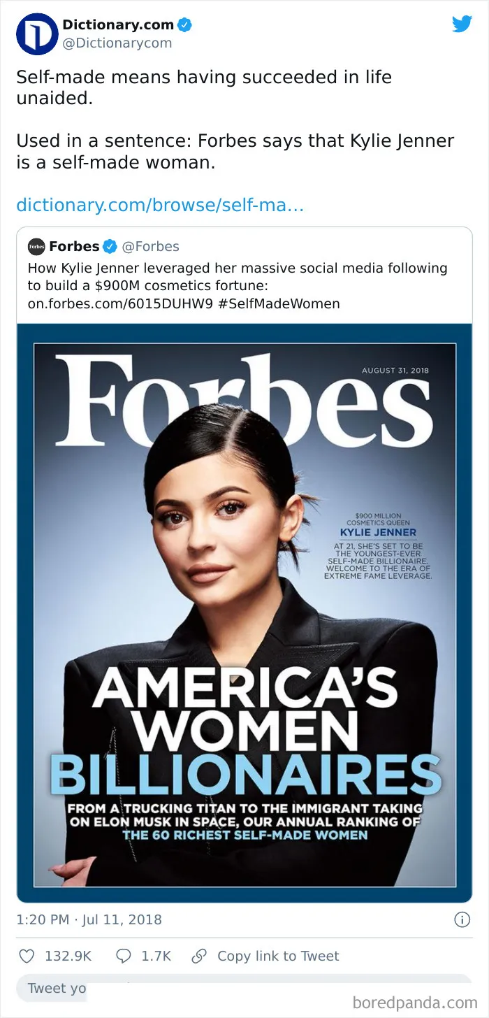 Forbes Getting Called Out For Calling Kylie Jenner A Self-Made Billionaire