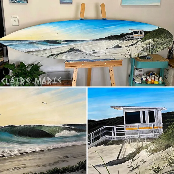 I Create Pieces Of Art On Old Surfboards That Were Destined For The Landfill (25 Pics)
