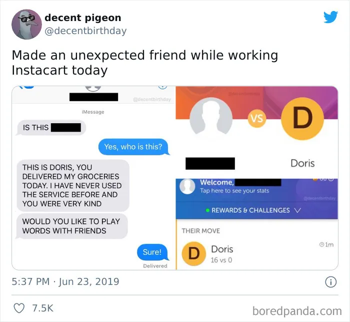 Doris Absolutely Destroyed Me In Words With Friends
