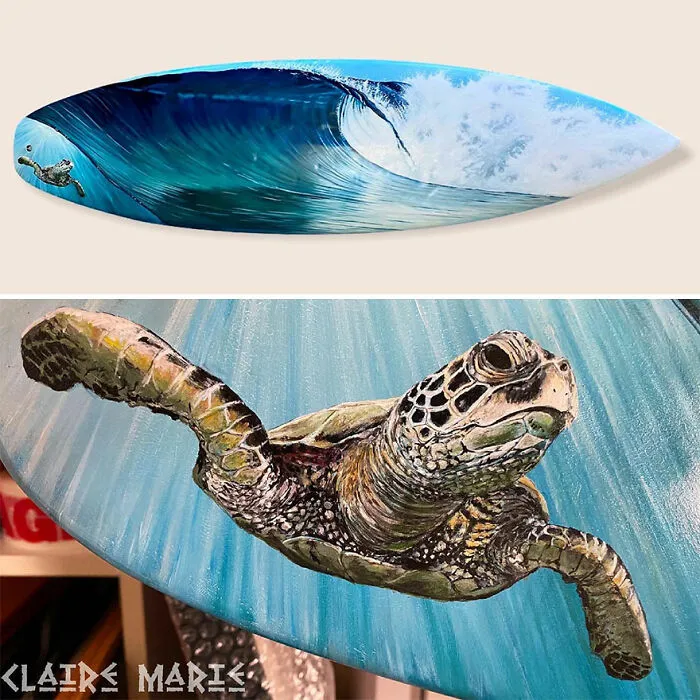 I Create Pieces Of Art On Old Surfboards That Were Destined For The Landfill (25 Pics)