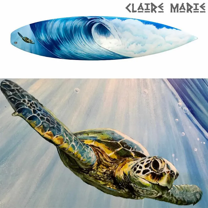 I Create Pieces Of Art On Old Surfboards That Were Destined For The Landfill (25 Pics)