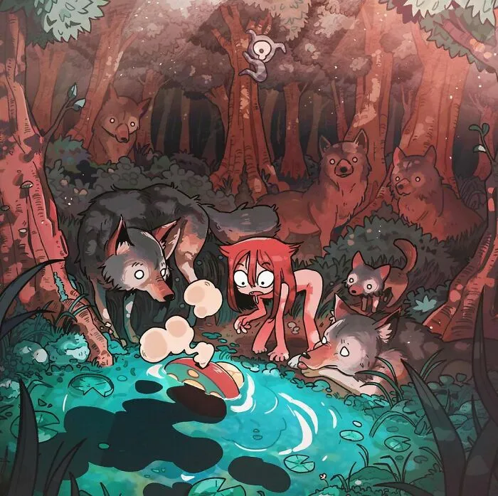 This Artist Creates Weirdly Cozy Illustrations That Are Creepy At The Same Time (40 Pics)