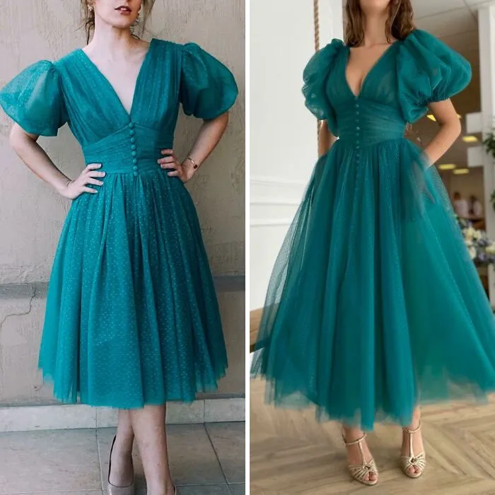 Costurera sin mucho presupuesto que recrea vestidos caros. Me inspiré en este vestido de Teuta Matoshi, aunque es un diseño propio