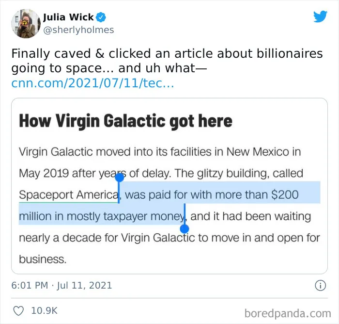 'They Could End World Hunger But Instead They Race For Space': 30 Of The Most Honest Reactions To The Billionaire Space Race
