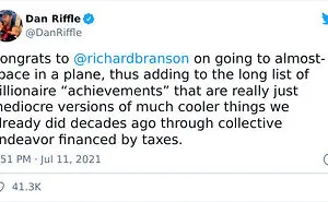 'They Could End World Hunger But Instead They Race For Space': 30 Of The Most Honest Reactions To The Billionaire Space Race