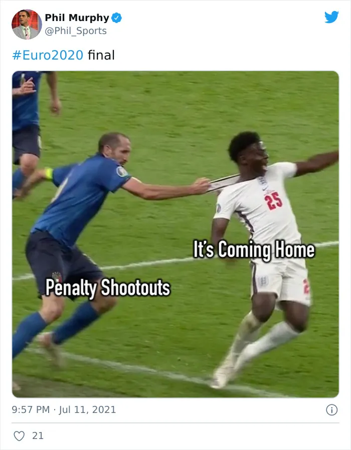 England Loses Euro 2020 To Italy And Here Are 29 Of The Internet’s Best Reactions And Memes To The Whole Thing