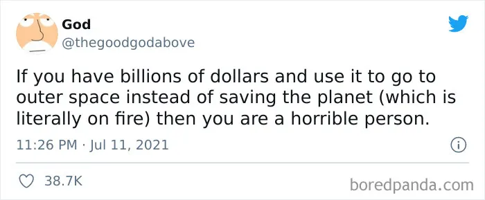'They Could End World Hunger But Instead They Race For Space': 30 Of The Most Honest Reactions To The Billionaire Space Race