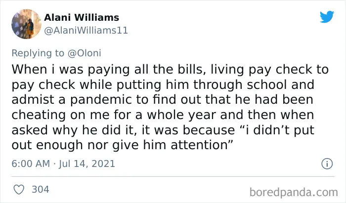 Women Share What Made Them Realize Their Boyfriend Or Husband Didn't Even Like Them (30 Tweets)