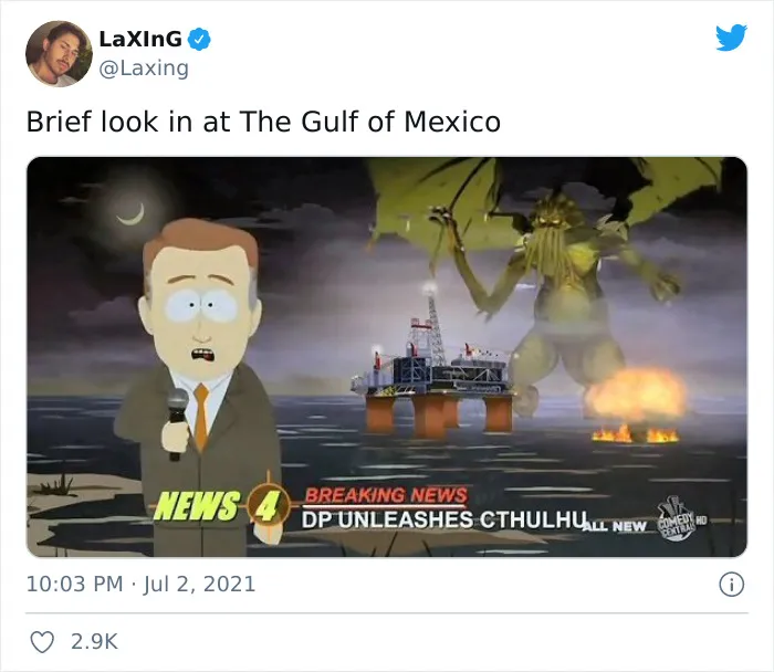 30 Of The Funniest Memes Folks Online Have Served About The Eye Of Fire Gas Leak In The Gulf Of Mexico