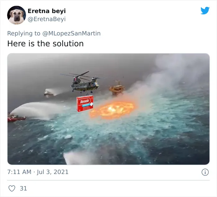 30 Of The Funniest Memes Folks Online Have Served About The Eye Of Fire Gas Leak In The Gulf Of Mexico