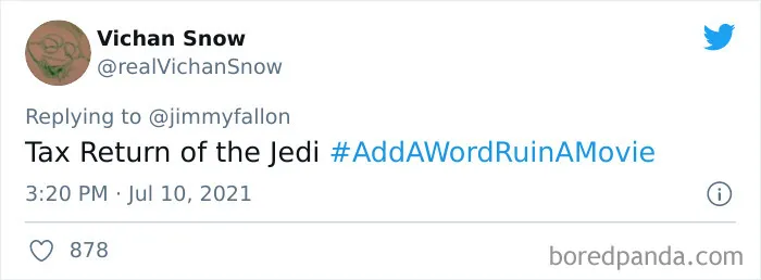 Jimmy Fallon Asks People To Ruin Movies With One Word And They Deliver 30 Hilarious Responses