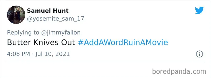 Jimmy Fallon Asks People To Ruin Movies With One Word And They Deliver 30 Hilarious Responses