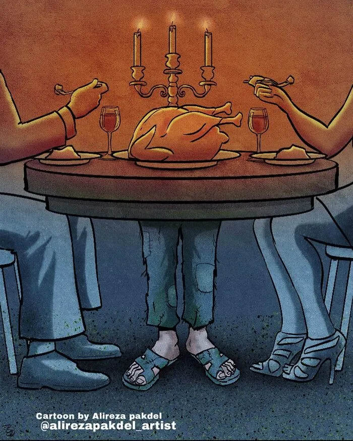 Este artista lanza una mirada crítica a la sociedad moderna y llama la atención sobre los problemas del mundo actual con sus ilustraciones que invitan a la reflexión