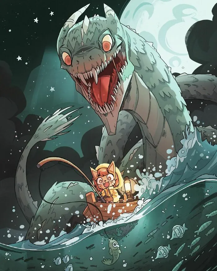 This Artist Creates Weirdly Cozy Illustrations That Are Creepy At The Same Time (40 Pics)