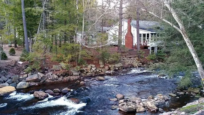 A Beautiful Pocono Mountain Creekside Home