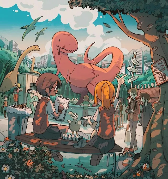 This Artist Creates Weirdly Cozy Illustrations That Are Creepy At The Same Time (40 Pics)