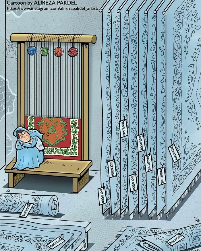 Este artista lanza una mirada crítica a la sociedad moderna y llama la atención sobre los problemas del mundo actual con sus ilustraciones que invitan a la reflexión