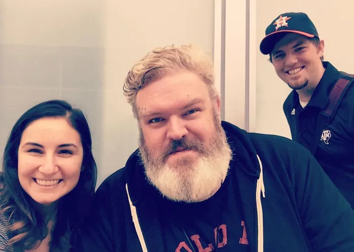 I Just Met Hodor [Kristian Nairn] At The Airport!