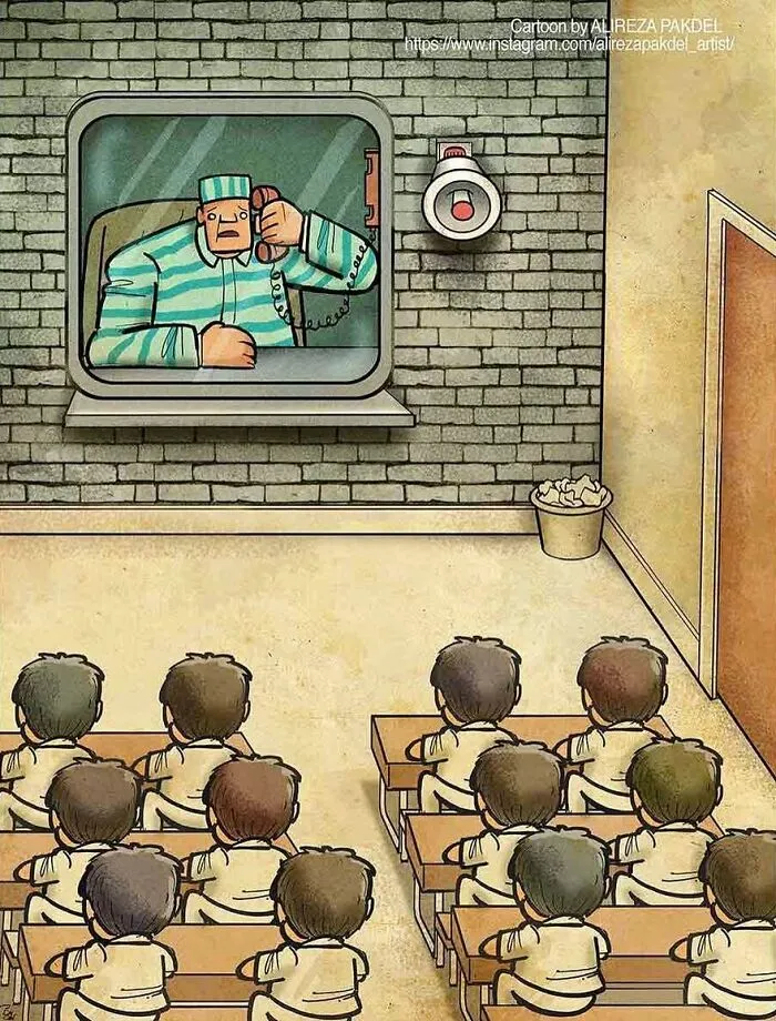Este artista lanza una mirada crítica a la sociedad moderna y llama la atención sobre los problemas del mundo actual con sus ilustraciones que invitan a la reflexión