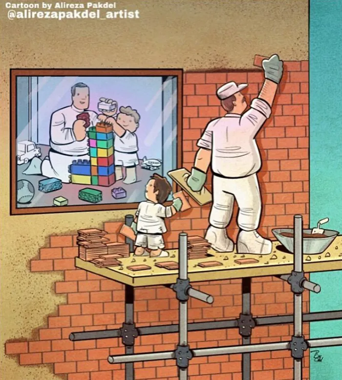 Este artista lanza una mirada crítica a la sociedad moderna y llama la atención sobre los problemas del mundo actual con sus ilustraciones que invitan a la reflexión