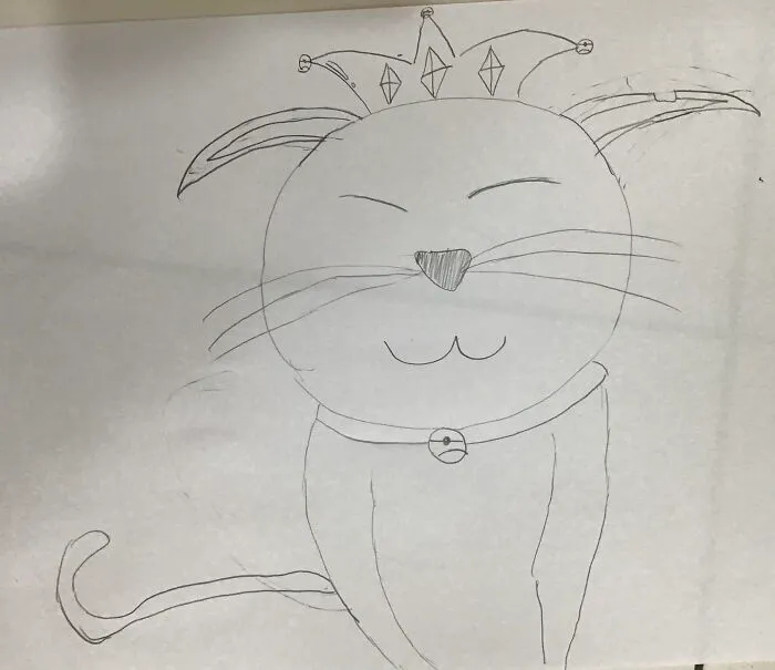 I’m Not Good At Drawing So This Is My Cat!she Is The Ruler Of This World And Her Name Is…bell!