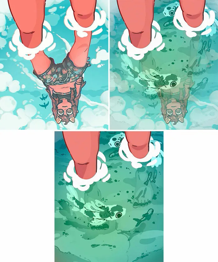 This Artist Creates Weirdly Cozy Illustrations That Are Creepy At The Same Time (40 Pics)