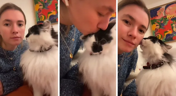 Estos dueños observaron las reacciones de sus mascotas tras darles un beso inesperado (45 fotos)