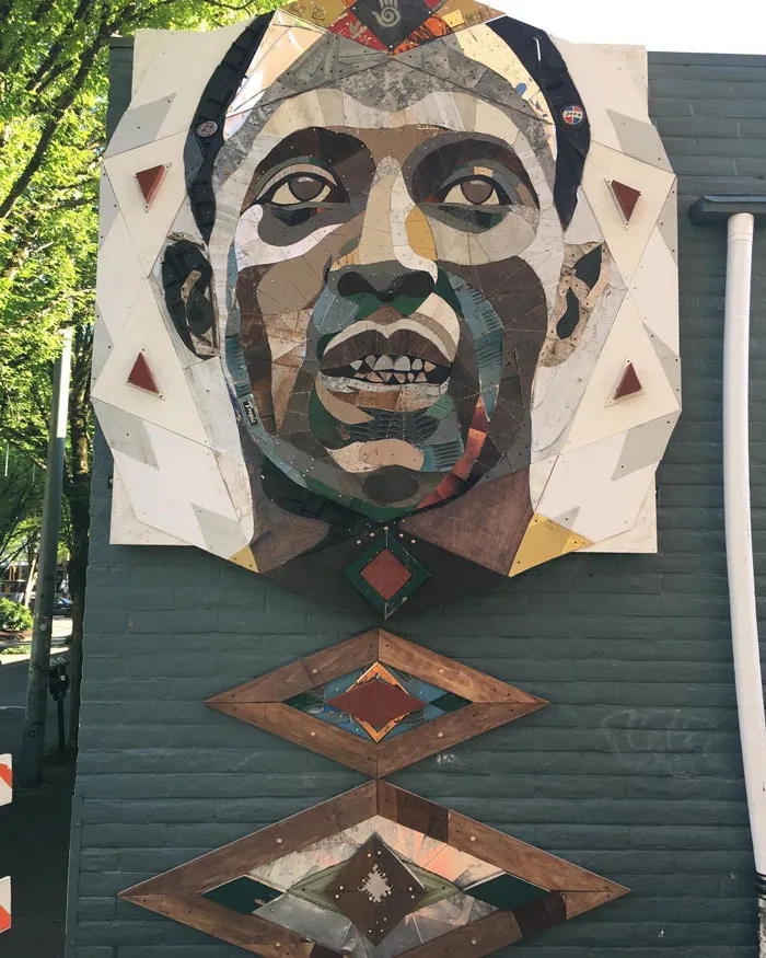 British Artist Crafts 19 Mosaic Portraits Of Real People Using Metal Scraps Found In Streets And Junkyards