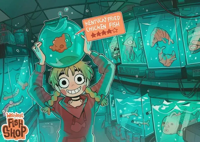 This Artist Creates Weirdly Cozy Illustrations That Are Creepy At The Same Time (40 Pics)