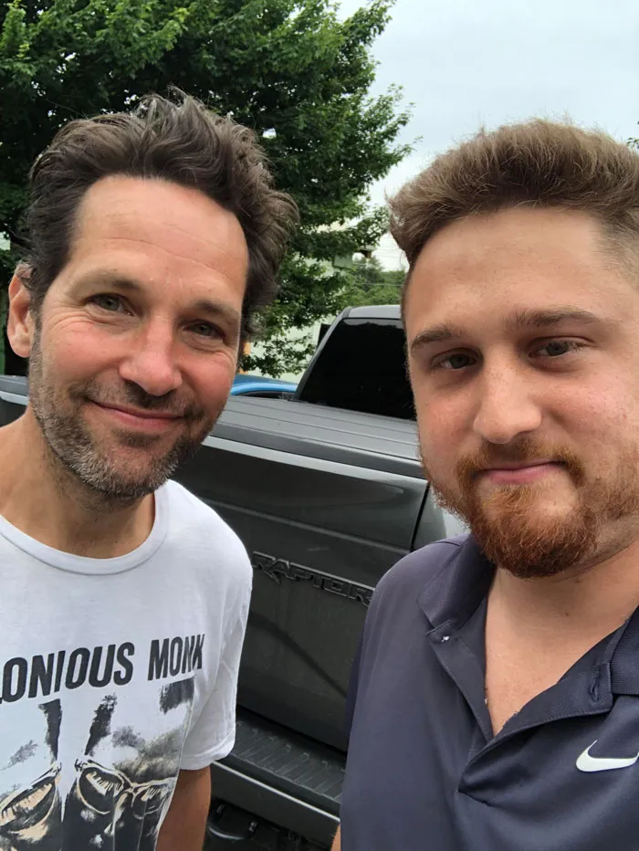 ¡Hoy conocí a uno de mis actores favoritos [Paul Rudd]!