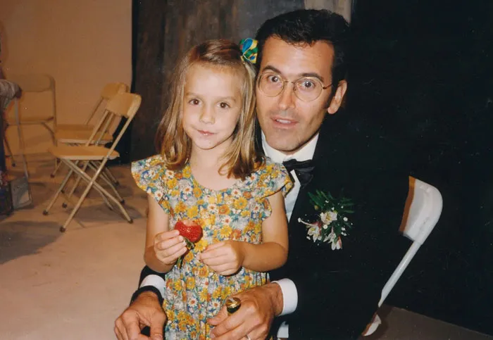 I Met Bruce Campbell At A Wedding Reception In 1996. Here's Us Sharing A Strawberry