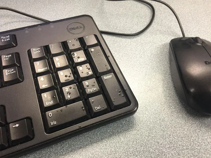 Mi compañera de trabajo bostezó mientras usaba mi ordenador y me dejó esto