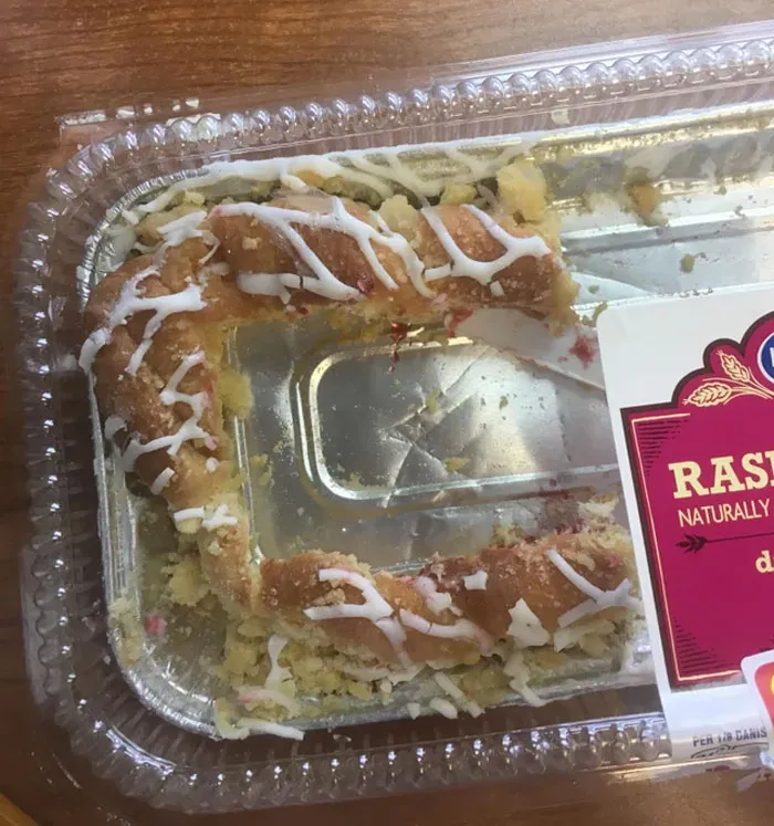 I Bought A Danish For My Coworkers. Someone Cut Out And Ate The Jelly Part, Leaving The Edges