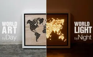 We Want To Bring Home The View Of Earth At Night From Space So We Created This