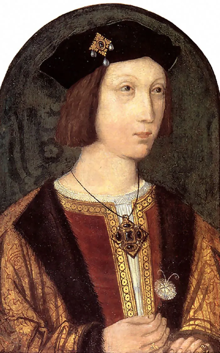 Portrait of a medieval nobleman holding a white butterfly, illustrating interesting facts shared by the Today I Learned community.