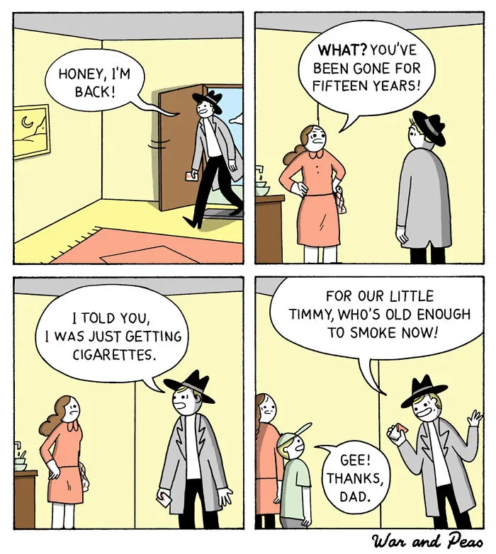 30 Humorous Comics With Unexpected Plot Twists By War And Peas (New Comics)
