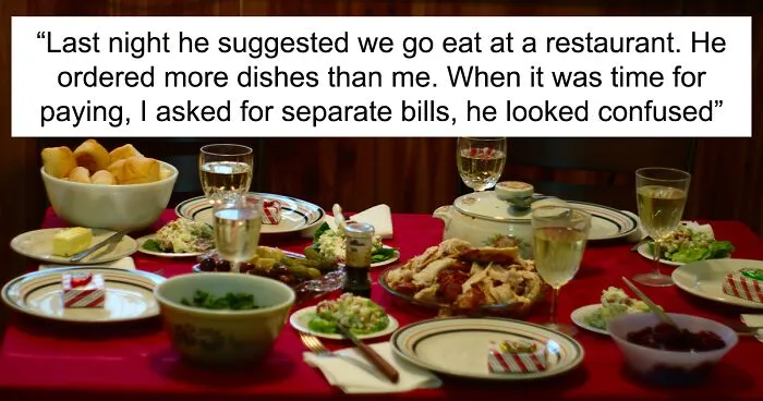 Couple Set Up Separate Finances, Wife Ends Up Leaving Husband At Restaurant After He Can’t Afford To Pay For His Part Of Dinner