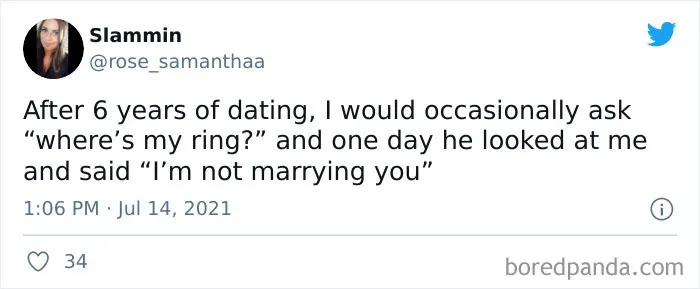 Women Share What Made Them Realize Their Boyfriend Or Husband Didn't Even Like Them (30 Tweets)