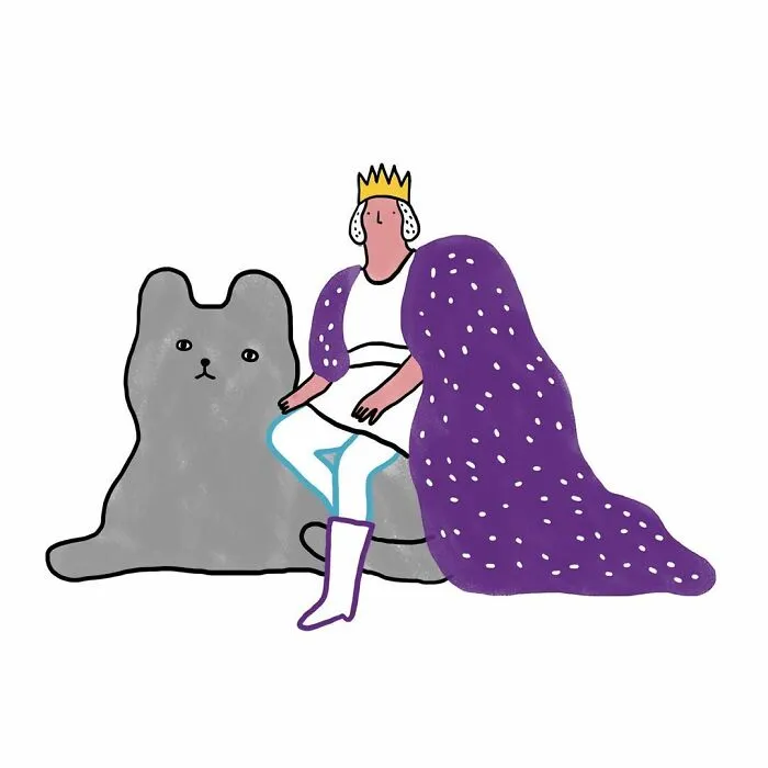 Artist Expresses Her Love For Cats And Dogs In Adorable Minimalist Illustrations (36 Pics)